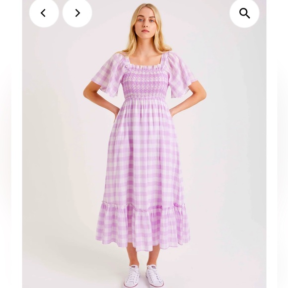 Pink City Prints Lilac Gingham Lolita Dress. S. EUC. - Picture 4 of 10